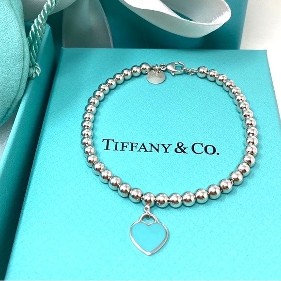 Tiffany & Co. Jewelry - Authentic Tiffany & CO. Return To Mini Enamel Blue Bracelet.